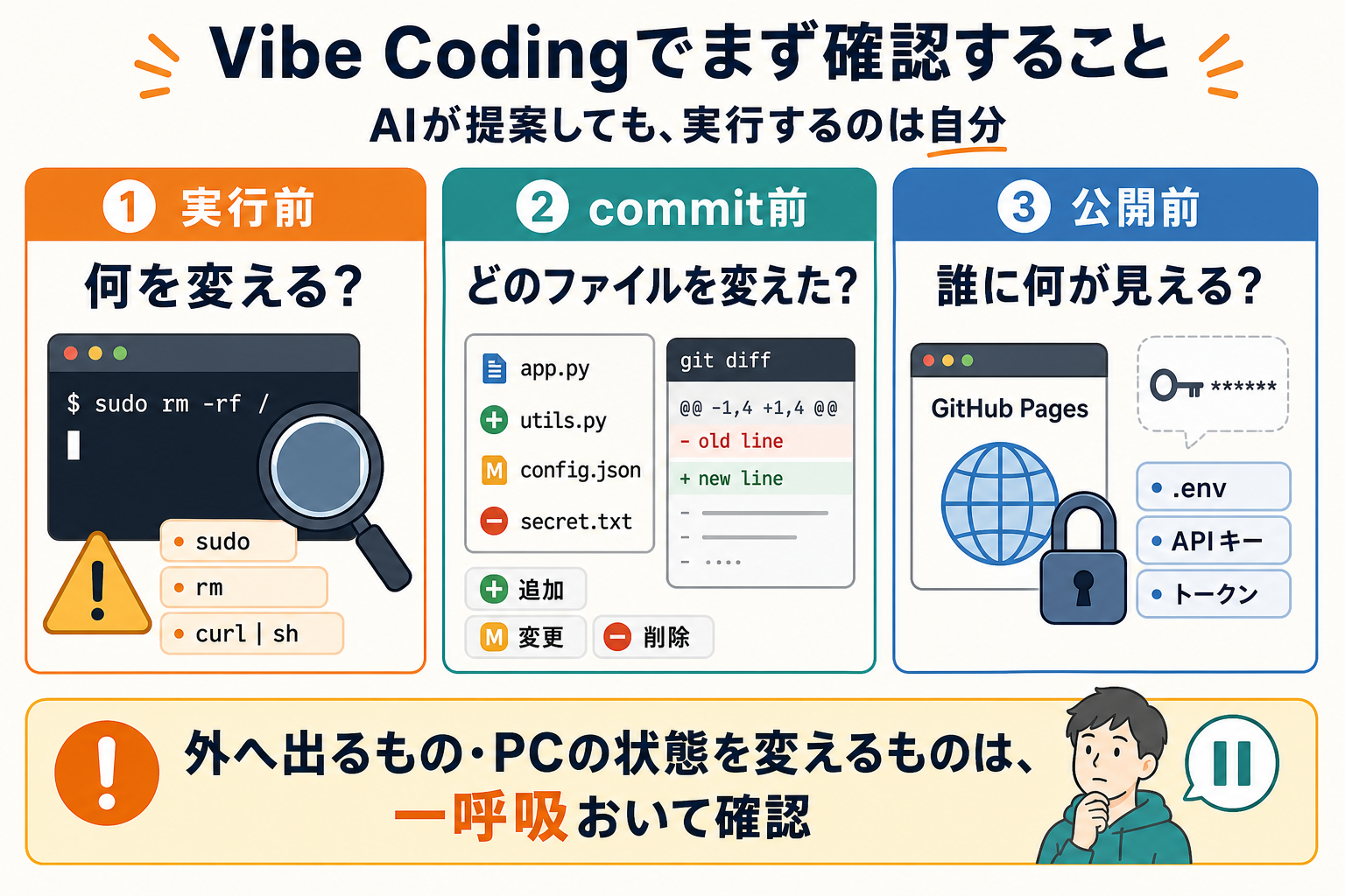 Vibe Codingでまず確認すること